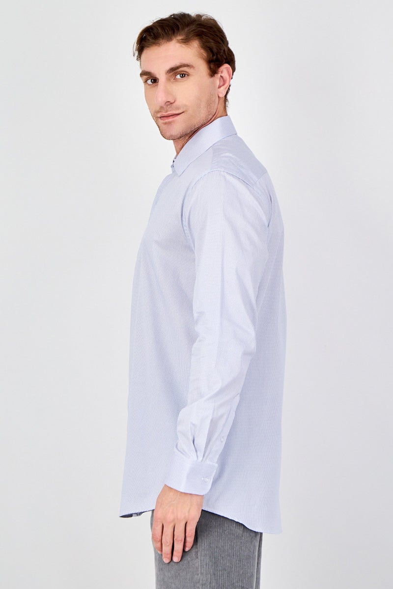 Chaps Men Regular Fit Allover Print Long Sleeve Dress Shirt, Multicolor - Image 2