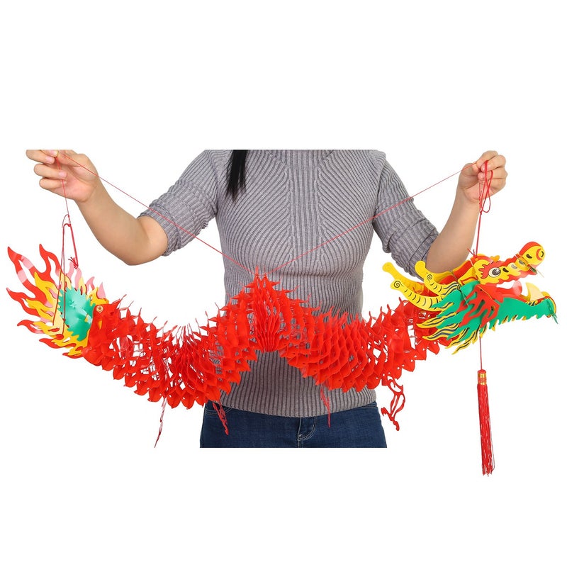 Bememo زينة تنين رأس السنة الصينية ثلاثية الأبعاد من بيميمو (1.5 متر) - Image 5