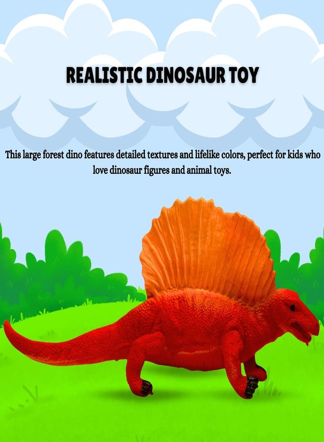 MALLEXO Big Size Realistic Dinosaur Action Figure Toy for Kids 3+| 1Pcs Forest Dino with 7Pcs Jungle Set Accessories Prehistoric Lizard Wildlife Animal Figurine Playset for Boys & Girls Birthday Gifts - Image 5