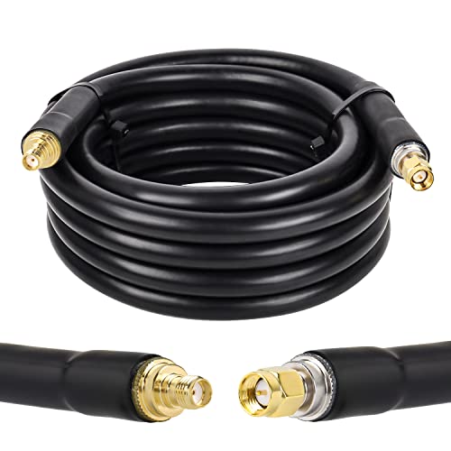 XRDS -RF 10FT KMR400 SMA Male to SMA Female Low-Loss Coax Cable for 3G 4G LTE, 5G Modems/Routers, Ham, ADS-B, SDR, GPS - Image 1