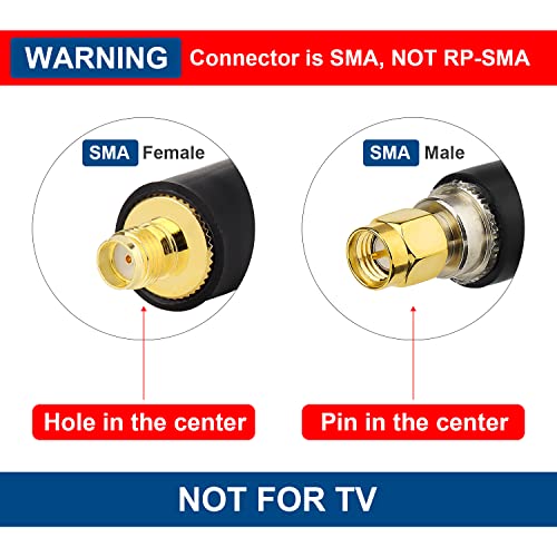 XRDS -RF 10FT KMR400 SMA Male to SMA Female Low-Loss Coax Cable for 3G 4G LTE, 5G Modems/Routers, Ham, ADS-B, SDR, GPS - Image 2