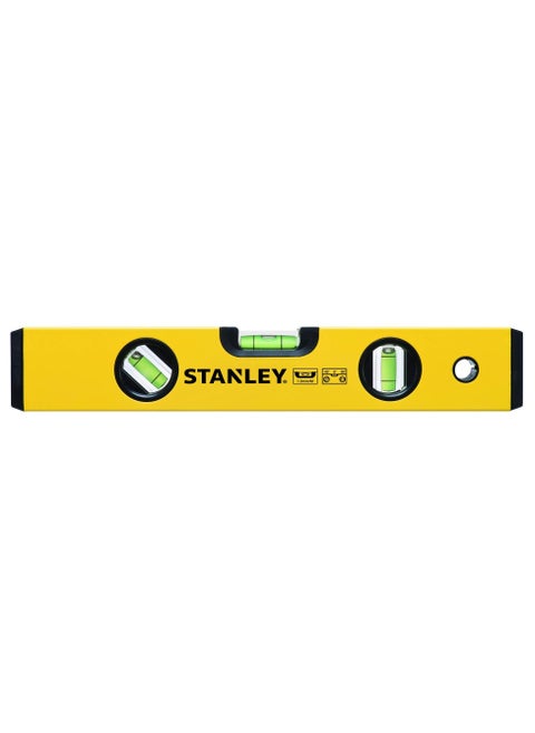Stanley Aluminium Standard Box Beam Level 30cm/12" with 3 Vials