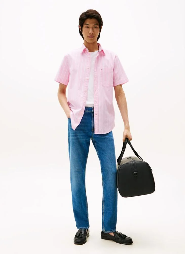 TOMMY HILFIGER Short Sleeve Poplin Shirt