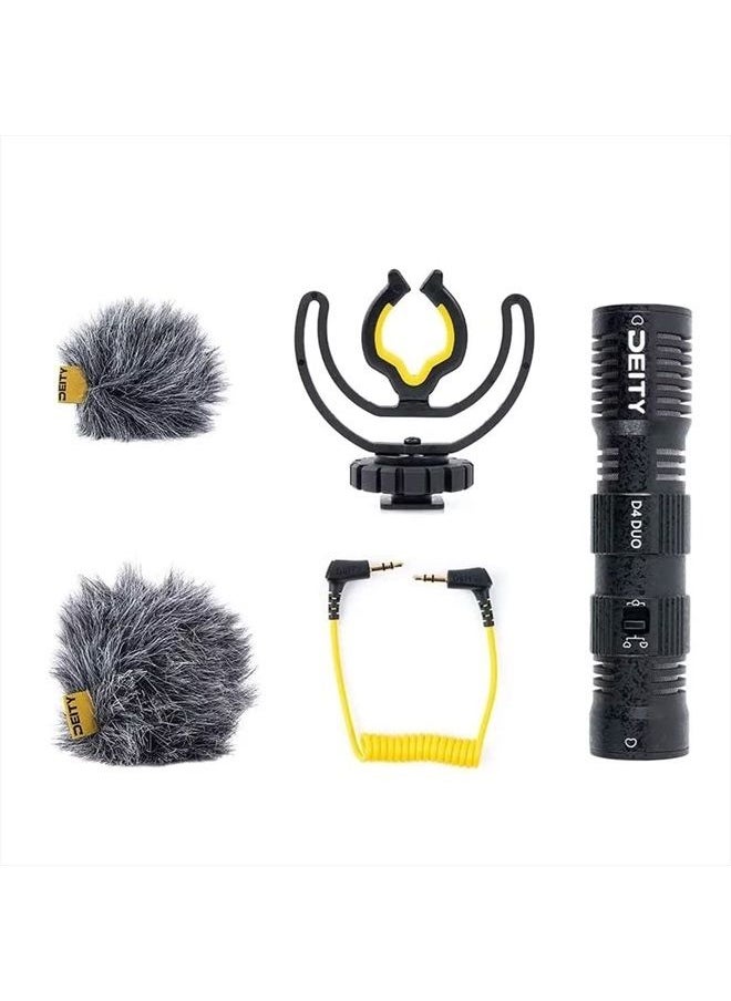 Deity - V-Mic D4 Duo Video Microphone Dual Mono/Stereo Recording Interview Mic with Shock Mount for Vlog Pocket Cam DSLR Camera - Image 1