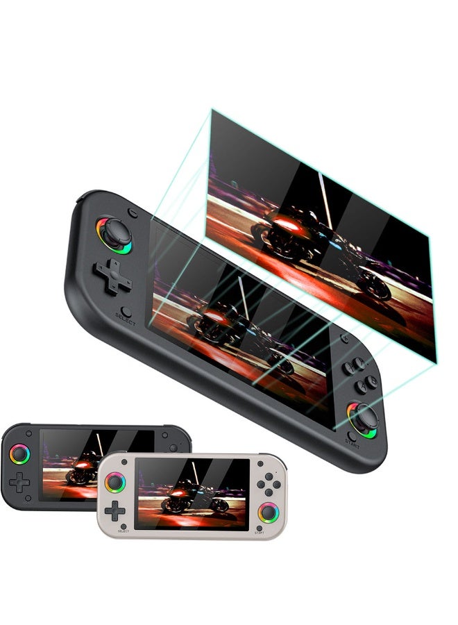 M26 Handheld Video Game Console – 5.1" Screen, 30+ Built-in Games, RGB Light Ring, 3D Rocker, PSP Style - Image 1
