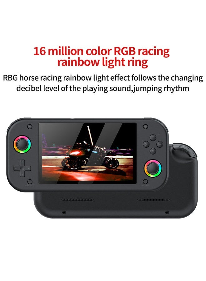 M26 Handheld Video Game Console – 5.1" Screen, 30+ Built-in Games, RGB Light Ring, 3D Rocker, PSP Style - Image 4