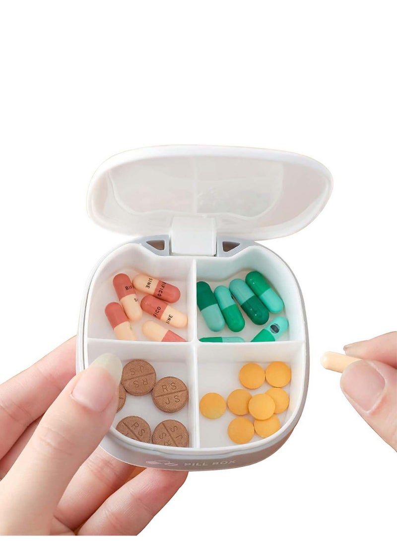 Portable Pill Case Folding Medicine Drugs Pills Capsule Tablet Container Boxs Mini Travel Portable Medicines Dispenser Box Plastic Empty Drug Organizer Pillbox Cases for Purse Pocket - Image 3
