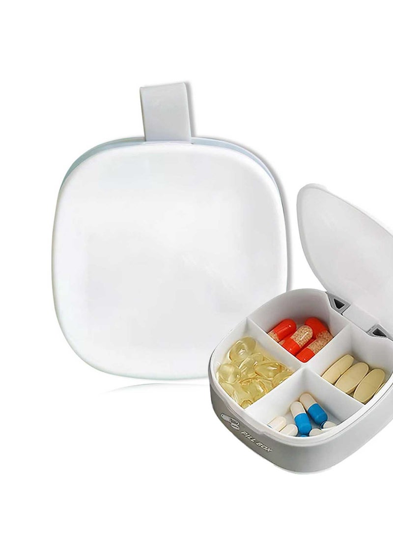 Portable Pill Case Folding Medicine Drugs Pills Capsule Tablet Container Boxs Mini Travel Portable Medicines Dispenser Box Plastic Empty Drug Organizer Pillbox Cases for Purse Pocket - Image 4