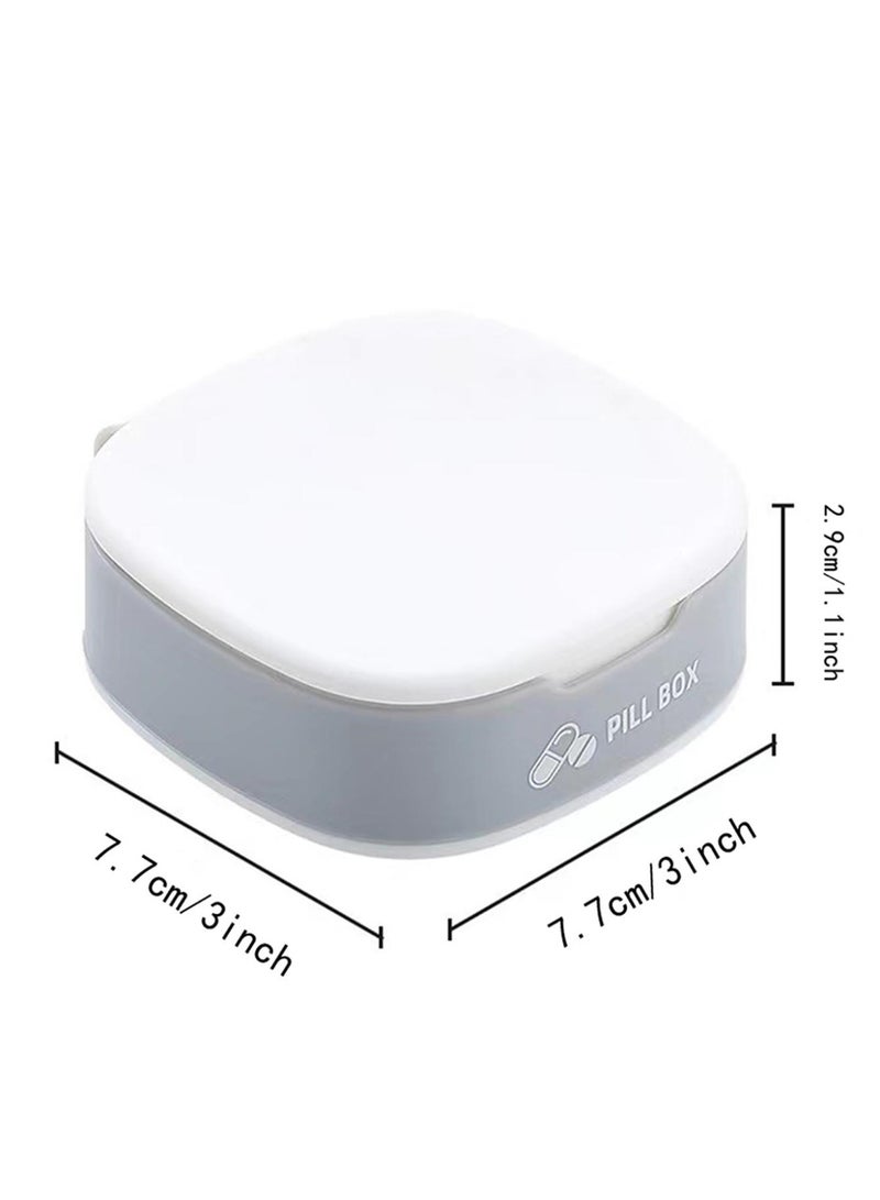 Portable Pill Case Folding Medicine Drugs Pills Capsule Tablet Container Boxs Mini Travel Portable Medicines Dispenser Box Plastic Empty Drug Organizer Pillbox Cases for Purse Pocket - Image 2