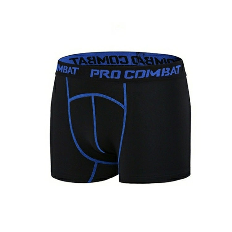 Men'S Sports Tight-Fitting Running Training Quick-Drying High-Elastic Four-Corner Boxer Breathable Anti-Wear Leg Underwear Comfortable Body Shaping - Image 1