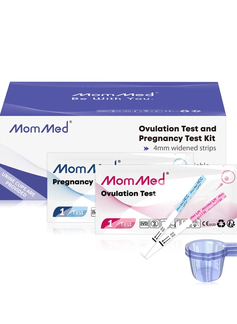 MomMed - Ovulation 50 Tests Kit + 20 Pregnancy Tests Kit (LH50-HCG20) - Image 1