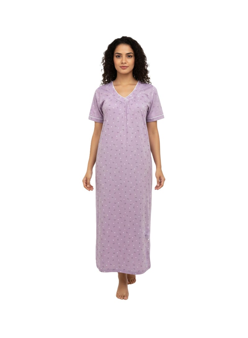 Women’s Long Summer Nightgown – Cotton Soft