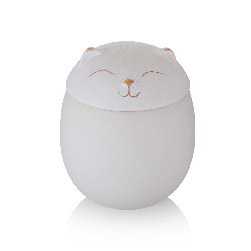 CuodiaCatShaped Ceramic urnPet Urns for Cat AshesCat Urns for Ashes Animal Urns for Ashe Pet Cremation Urn White s