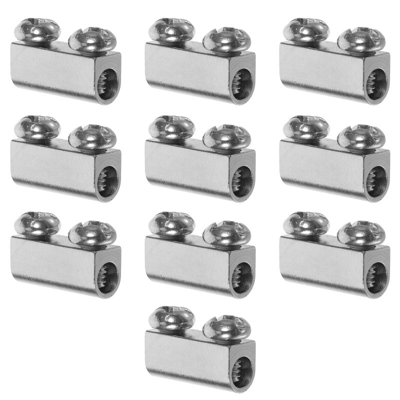 10pcs Cable Clamp Wire Rope Cable Clamp Replacement Fastener for Picture Hanging String Light - Image 1