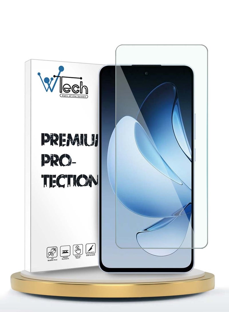 دبليو تيك واقي شاشة من الزجاج المقوى Oppo Reno13 5G 2024 WTech Premium Series 9H 2.5D - شفاف - Image 1