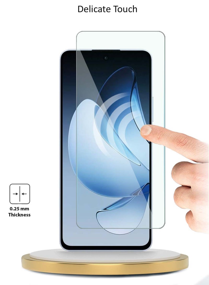 دبليو تيك واقي شاشة من الزجاج المقوى Oppo Reno13 5G 2024 WTech Premium Series 9H 2.5D - شفاف - Image 4