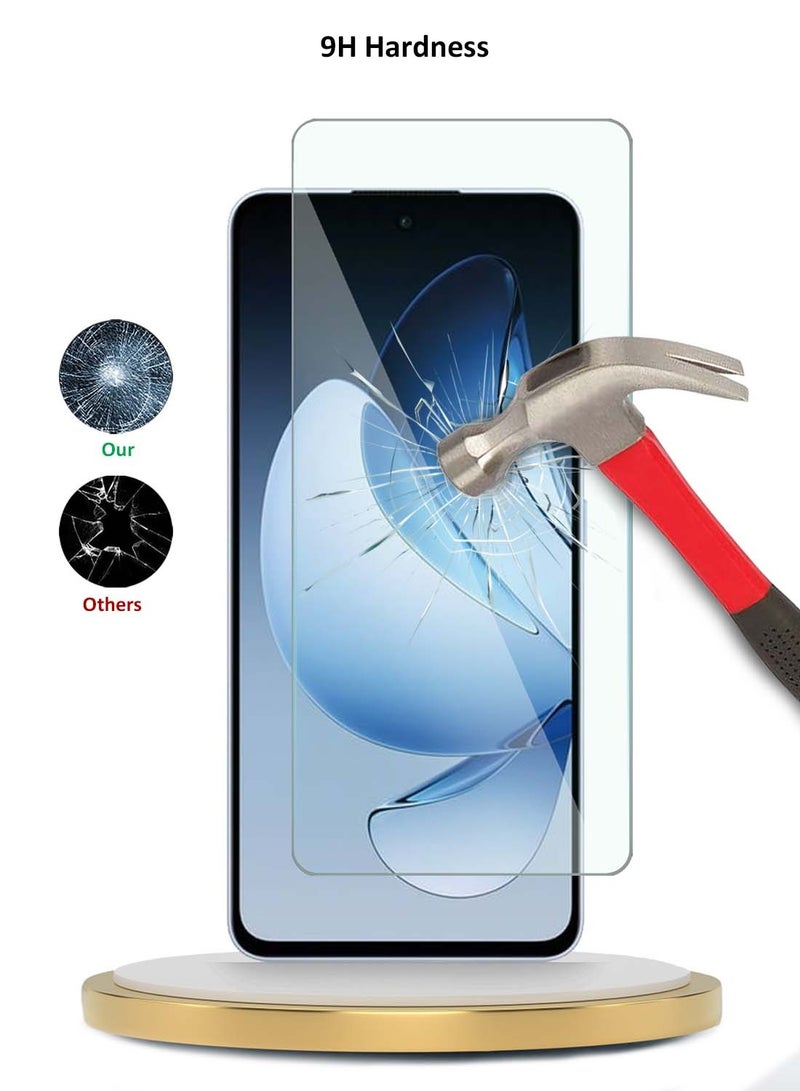 دبليو تيك واقي شاشة من الزجاج المقوى Oppo Reno13 5G 2024 WTech Premium Series 9H 2.5D - شفاف - Image 3