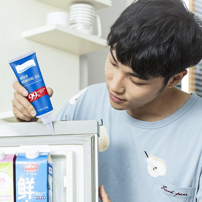 Barakah جل مزيل العفن، منظف بقع العفن للأغراض المنزلية للحمام، الدش المنزلي، أحواض المطبخ، المرحاض، البلاط، الجص، الجدران، الغسالة والثلاجة - 150 جرام - Image 3