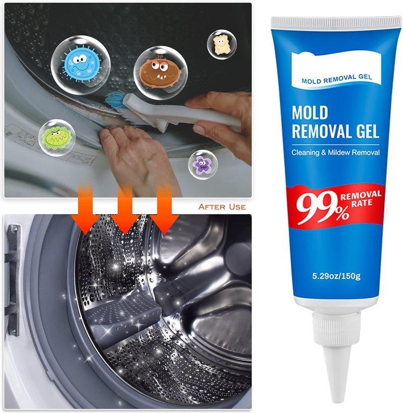 Barakah جل مزيل العفن، منظف بقع العفن للأغراض المنزلية للحمام، الدش المنزلي، أحواض المطبخ، المرحاض، البلاط، الجص، الجدران، الغسالة والثلاجة - 150 جرام - Image 4