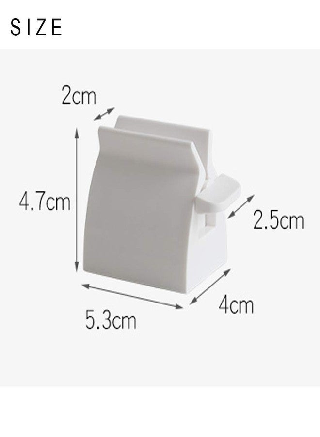 Miracle Toothpaste Roller Squeezer Set of 2 Rolling Tube Toothpaste Holder Stand Bathroom Organizer (White) (2Pack-White) - Image 2