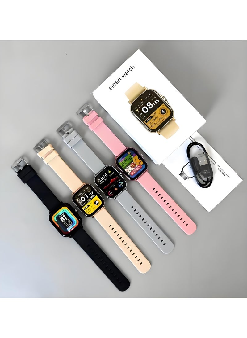 Smart Watch H13，Business Exercise Smartwatch，Waterproof Fitness Watch，Bluetooth Calling，Compatible with Androd and IOS，TFT Display，Heart Rate Moitoring，Pink - Image 2