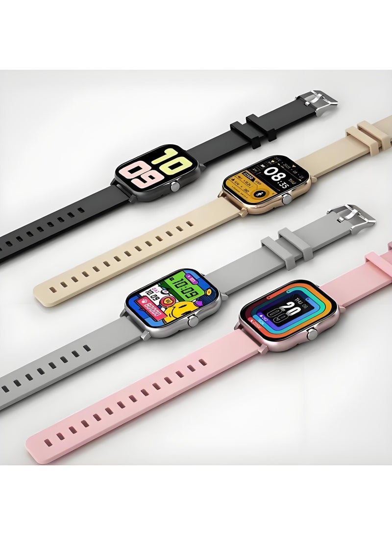 Smart Watch H13，Business Exercise Smartwatch，Waterproof Fitness Watch，Bluetooth Calling，Compatible with Androd and IOS，TFT Display，Heart Rate Moitoring，Pink - Image 3