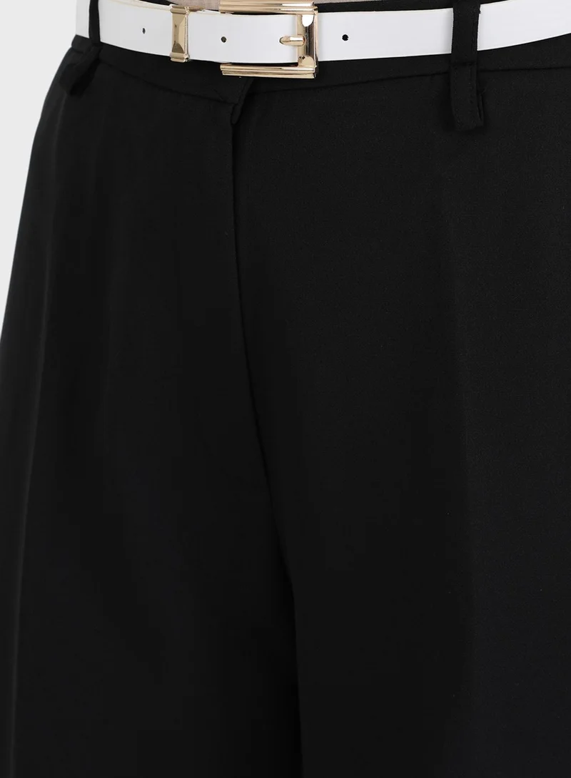 Refka by modanisa Belted High Waist Trouser