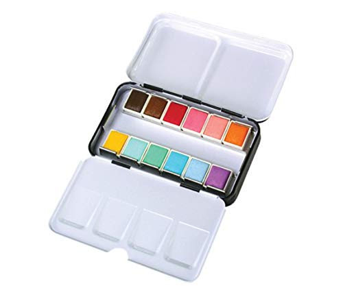 Mungyo Professional Solid Water Colors 12 Pan Colors Pastel Tone - Image 4