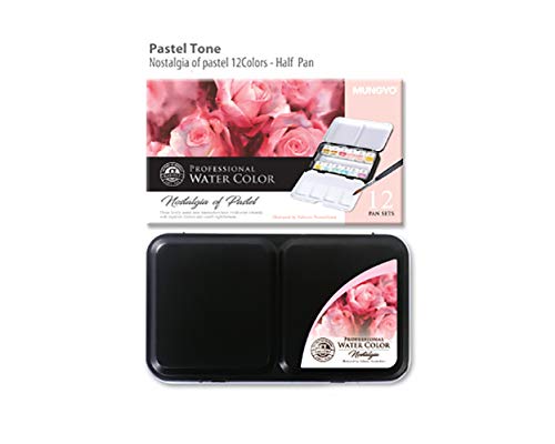 Mungyo Professional Solid Water Colors 12 Pan Colors Pastel Tone - Image 5