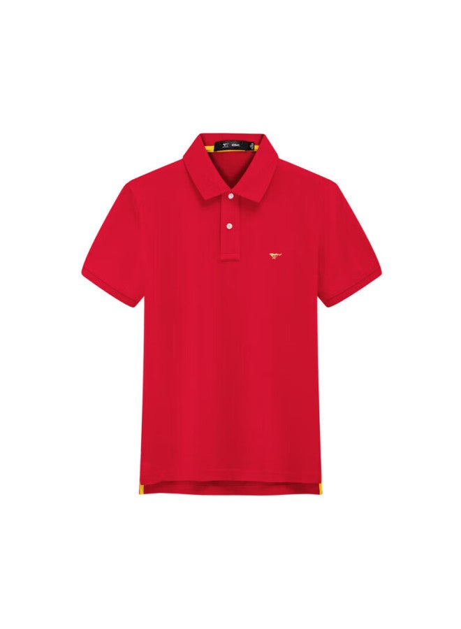Septwolves Men's Short-sleeve T-shirt, Turn-down Collar, Cool-feeling, Antibacterial, Color-fast, Business Casual, Solid Color, Multi-color Polo - Image 4