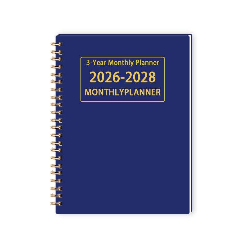 Dayvorax 2026-2028 Monthly Planner - 3 Year Monthly Calendar/Planner 2026-2028, 5.9" x 8.5", 36 Month Calendar Planner, Planners with Twin-Wire Binding, Lined Notes Pages - Image 1