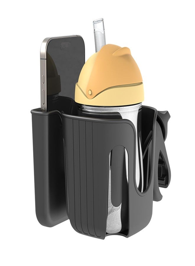 WedFeir 2-in-1 Universal Cup and Phone Holder for Uppababy Nuna Doona Strollers, Bikes, Wheelchairs, Walkers, Scooters - Adjustable Drink Holder - Image 1