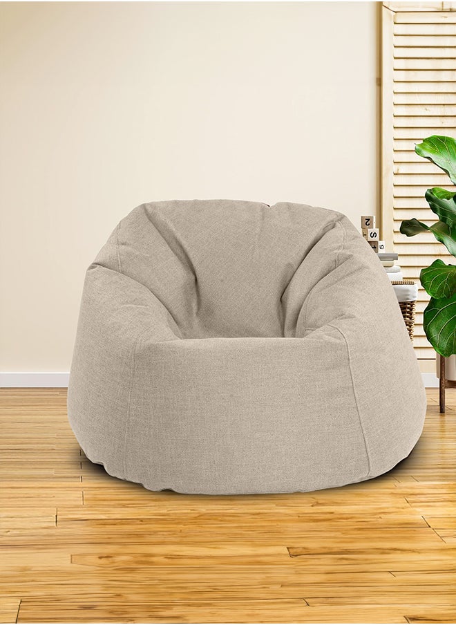 In-House - Solly | Linen Bean Bag Chair with EPS Beads Filing - Image 1