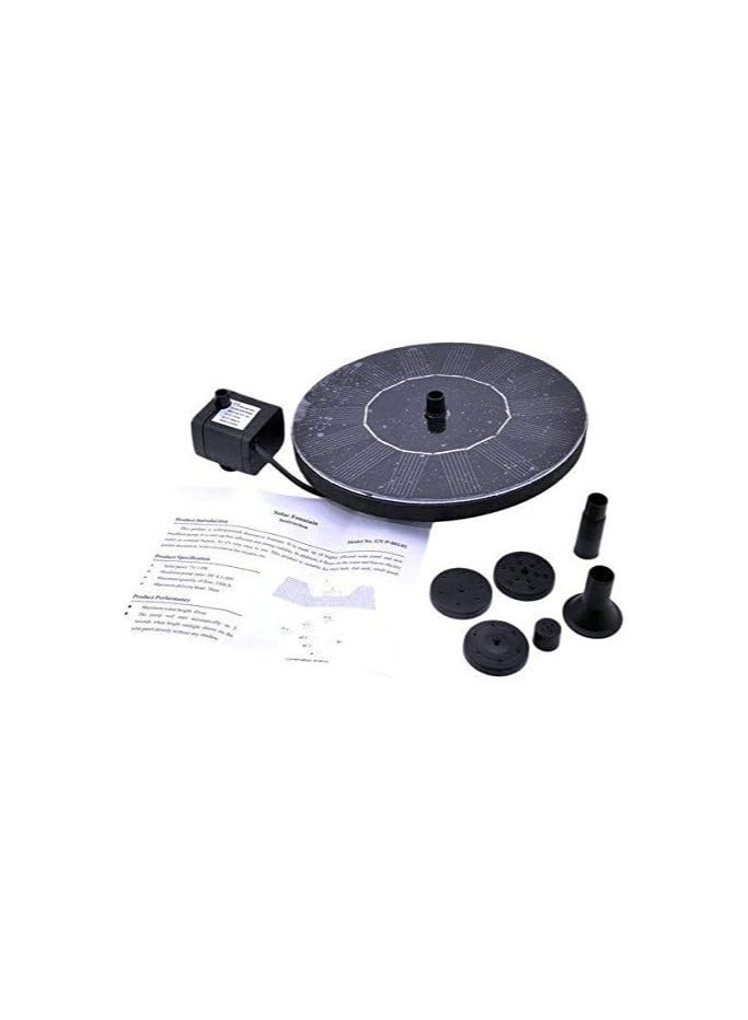 Solar Water Pump 1.4W Round Garden Solar Fountain Solar Water Pump - Image 5