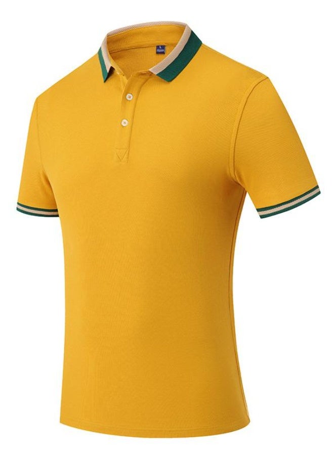 Cotton Polo Shirt Short Sleeve Turn-down Collar Half Sleeve Restaurant Waiter Uniform Casual Summer Top  - Image 1