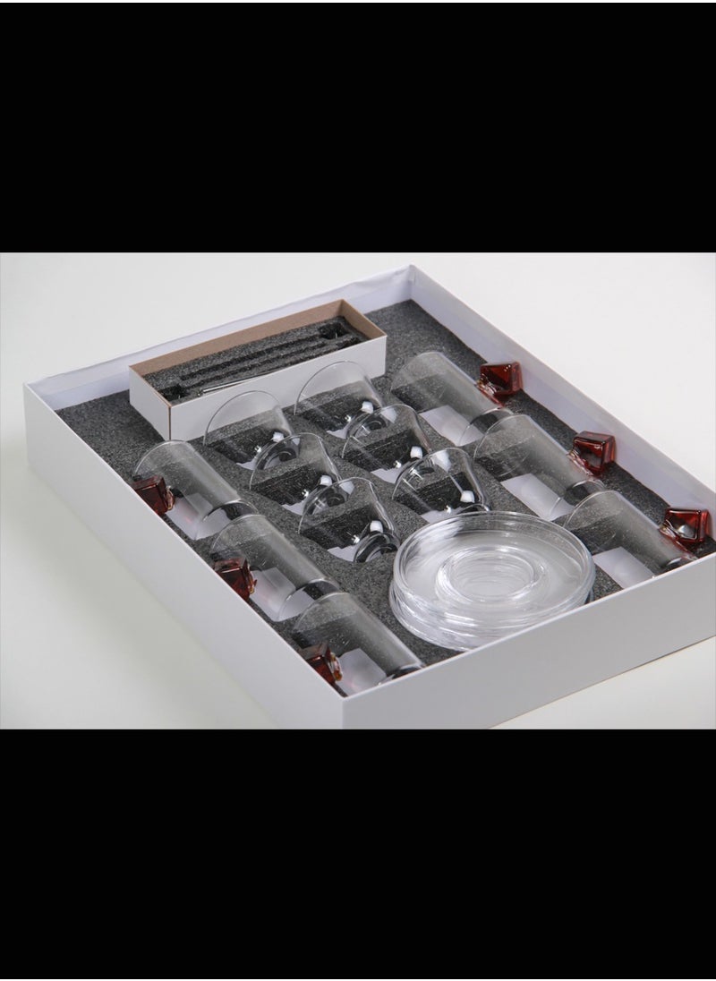 MARS Q A set of tea cups and coffee cups with saucers, transparent  - Image 1