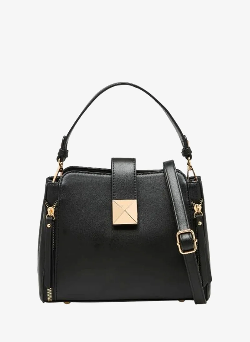 Sasha Sasha Monogram Print Crossbody Bag with Adjustable Strap