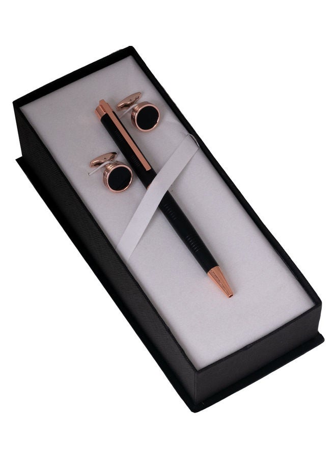Corato Set of black and copper pen and cufflinks, Corato Special - Image 2