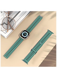Color Fans Apple Watch Ocean Band 41mm 40mm 38mm for Men Women, Soft Silicone Sport Band Replacement Strap for Apple Watch Ultra iWatch Series 8 7 SE 6 5 4 3 2 1 Cactus  - Image 5