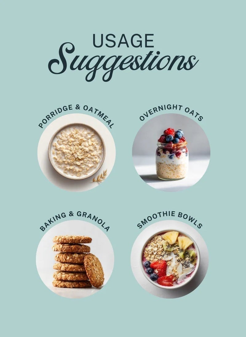 Elephant & Fig Tree Original Norwegian Jumbo Rolled Oats 500g | Oatmeal | High Fiber | Vegan | Healthy Breakfast | Granola Grade - Image 5