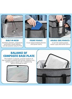 Gonice Breast Milk Cooler Bag With Ice Pack, Grey  - Image 3