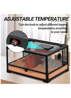 REPTI ZOO Reptile Heat Panel Adjustable Temperature Reptile Heating Plate, Non-Light Heating Solution with Expanded Heating Range for Hermit crabs/Leopard geckos/Turtles/Snakes/Bearded dragons/Lizards - pzsku/ZCD49B861BC964C19CFD8Z/45/1741072689/26d2d132-7f99-4a45-81bd-e2c0a3c0c0fb