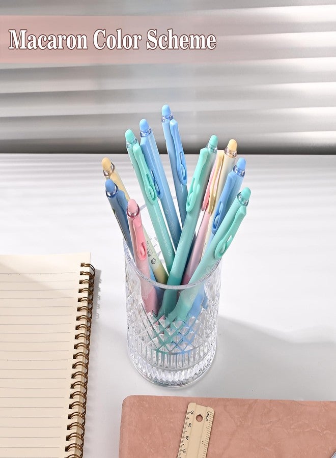 BAYTORY 11Pcs Fine Point Erasable Gel Pens, 0.5mm Aesthetic Retractable Silent Erasable Pen, Comfortable Grip for Smooth Writing Planner and School Supplies (Black Ink) - Image 4