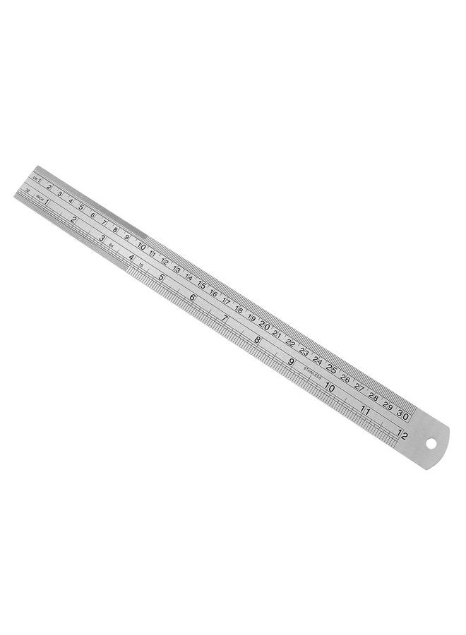 ZEONHAK 20 Pack 12 Inches Stainless Steel Ruler, Precision Metal Rulers, Straight Edge Ruler for School, Office, Woodworking, Engineering - Image 5