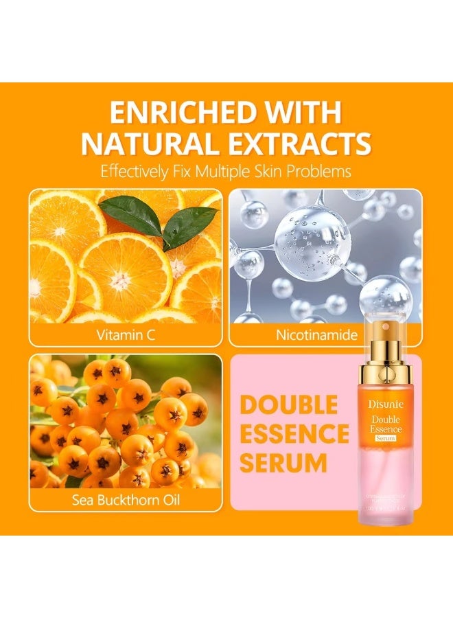 ديسوني سيروم ديسوني دابل ايسنس 100 مل مهدئ ومرطب ومفتح لتوحيد لون البشرة وعناية البشرة الصحية - Image 3