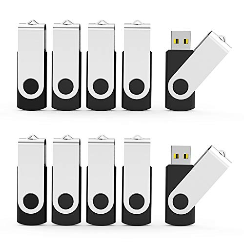 Aiibe 32GB USB Flash Drive 50 Pack Lot USB 2.0 Thumb Drive 32GB Flash Drive Bulk USB Drives Memory Stick Zip Drives Wholesale, 50Pcs Black - Image 1