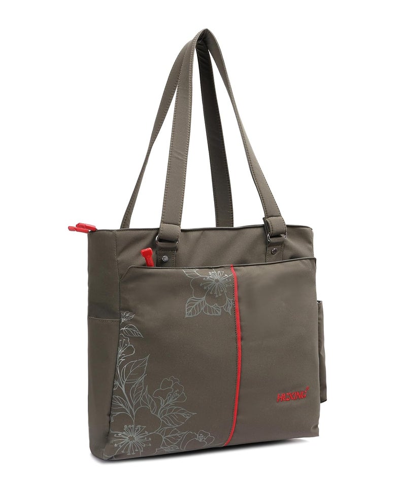 HENXING Hexing Stylish 20L Tote Bag for Women – Floral Design, Lightweight & Waterproof Large Shoulder Handbag – Durable, Elegant, Versatile for Office, Travel, College - Image 3