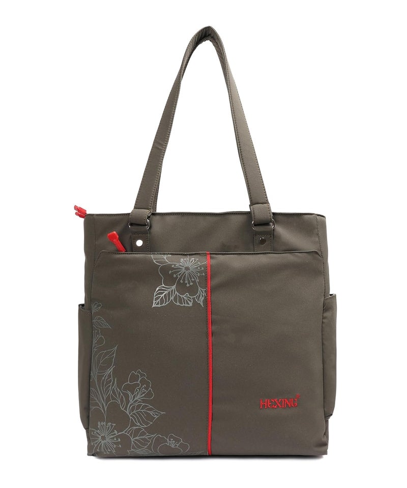 HENXING Hexing Stylish 20L Tote Bag for Women – Floral Design, Lightweight & Waterproof Large Shoulder Handbag – Durable, Elegant, Versatile for Office, Travel, College - Image 1