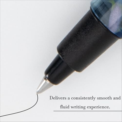 Monteverde MVP Liquid Rollerball Pen Blue Squares - Broad Point - Compact & Versatile Mini Pocket Pen - Liquid Rollerball Technology - Cartridge & Eyedropper Fill - Image 3