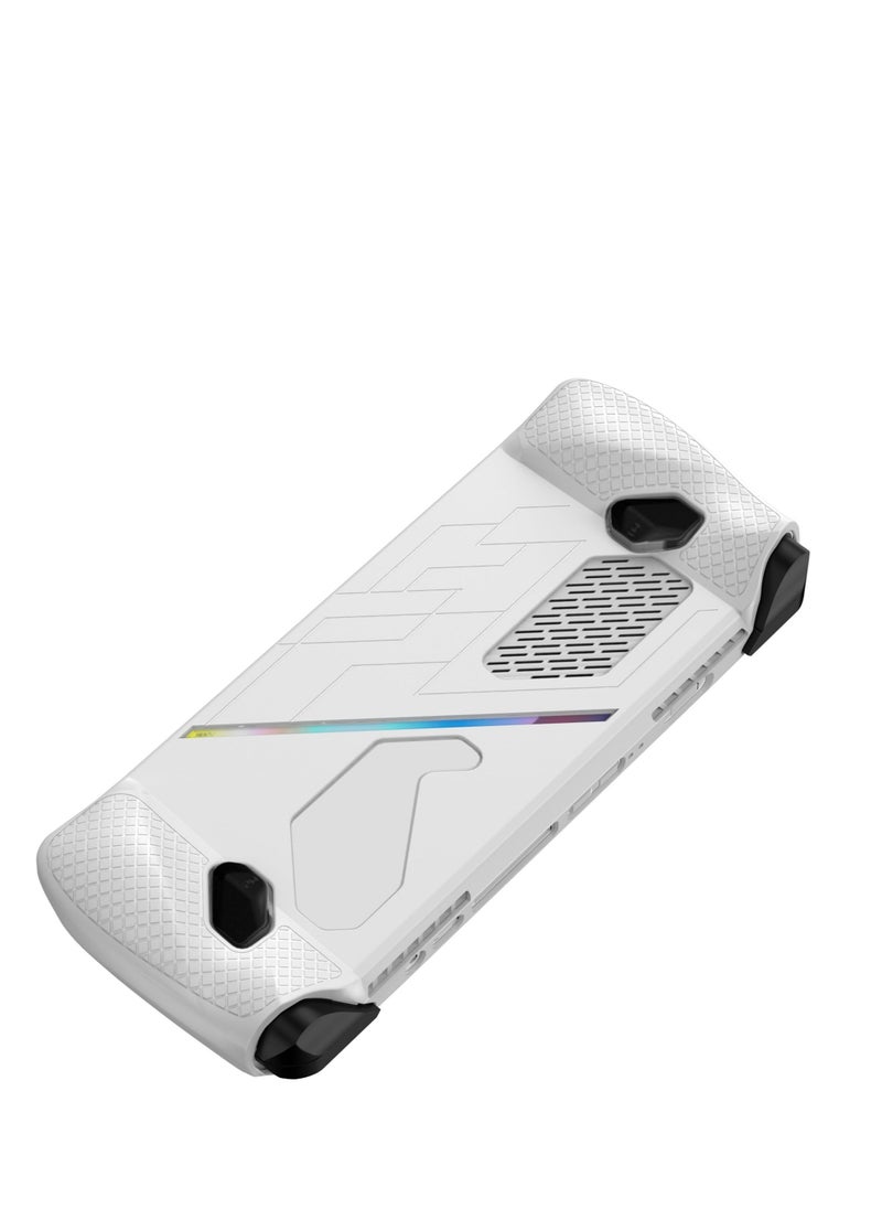 Excefore - Protective Case for Rog Ally, Silicone Case with Kickstand, Compitable with ROG Ally Gaming Handheld, Protective Cover Skin Shock-Absorption and Anti-Scratch, Anti-Slip (White) - Image 1